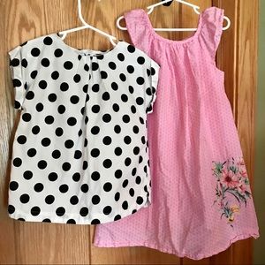Baby Gap girls size 5 dress and shirt